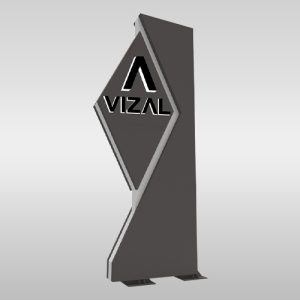 Totem with 3D Letters