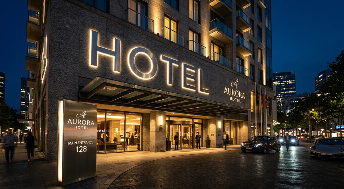 hotel signage outdoor