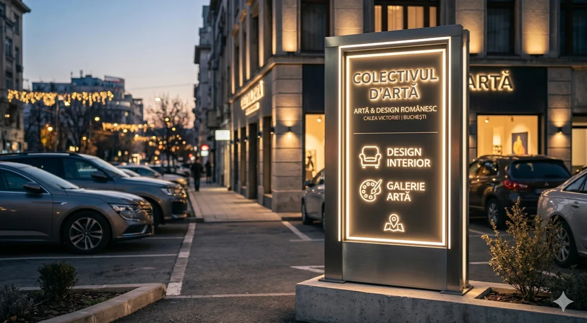 reclama luminoasa de exterior vizal